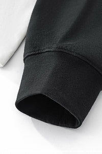 Unisex Boxy Mock Two-Tone Long Sleeve T-Shirt