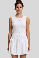 Striped quick-drying tennis sports dress