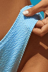 Women's Ribbed Triangle Cup Ring Detail Bikini