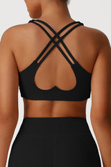 Women Cross Back V-Neck Yoga Sports Bra