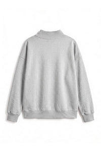 Women's Fall Fleece Mock Neck Sweatshirt with Side Neck Slit