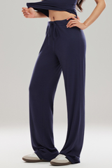 Women’s Drawstring Waist Relaxed Straight Leg Yoga Pants