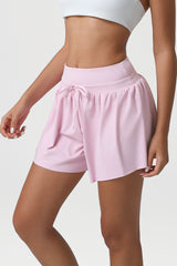 Women High-Waisted Loose Fit Quick-Dry Anti-Slip Yoga Shorts
