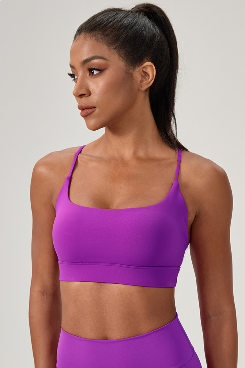 Women’s U-Neck Cross Back Sports Bra