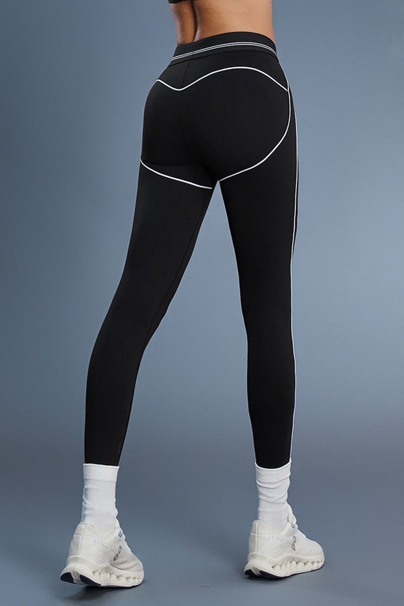 Women Color-Block Sculpting High-Waist Yoga Leggings