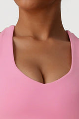 Women Cross Back V-Neck Yoga Sports Bra