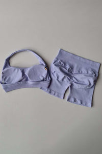 women's   high waisted Hanging sports bra& Leggings suits