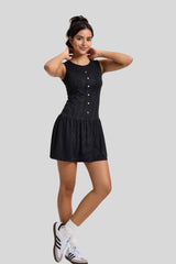 Striped quick-drying tennis sports dress