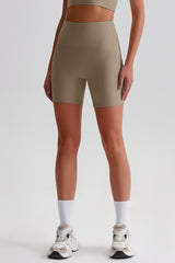 Women High Waisted Butt Lifting Seamless Naked Sensation Yoga Shorts