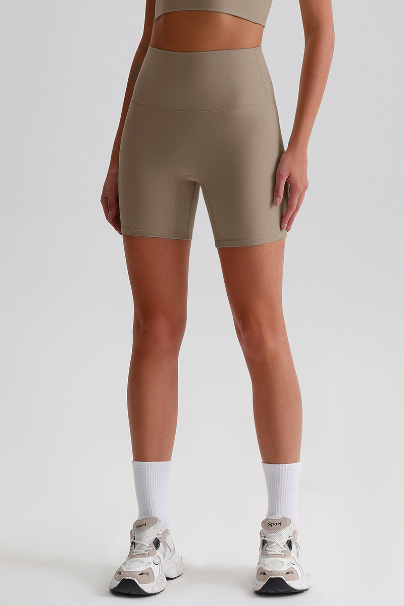 Women High Waisted Butt Lifting Seamless Naked Sensation Yoga Shorts