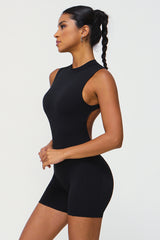 Women High Support Backless Sport Jumpsuit