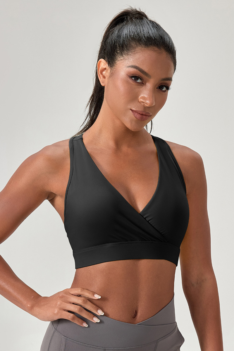 Women’s V-Neck Racerback Sculpt Sports Bra