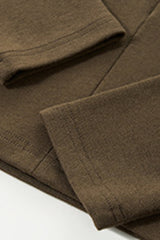 Women V-Neck Tencel-Wool Soft Stretch Relaxed-Fit Long-Sleeve Knit Top