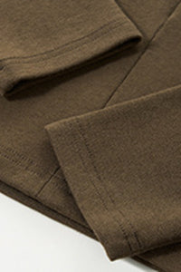Women V-Neck Tencel-Wool Soft Stretch Relaxed-Fit Long-Sleeve Knit Top