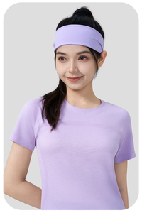 Women's solid color sports headband