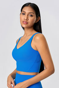 Women Crisscross Back High-Support Removable-Padded Yoga Sports Bra