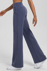 Sand-washed air-loft yoga long pants