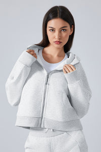 Women'S Loose Yoga Hooded Jacket