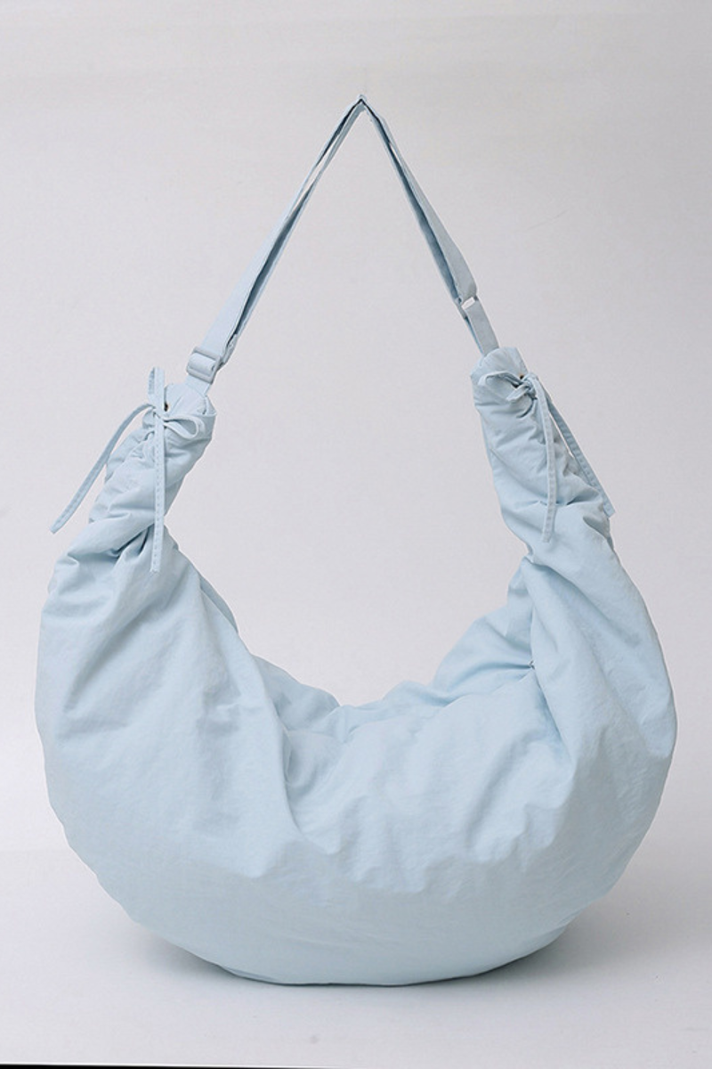 Women's Solid Large-Capacity Pleated Cloud-Shaped Bag