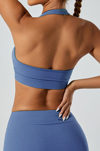 Women's square collarb  halter neck bra.