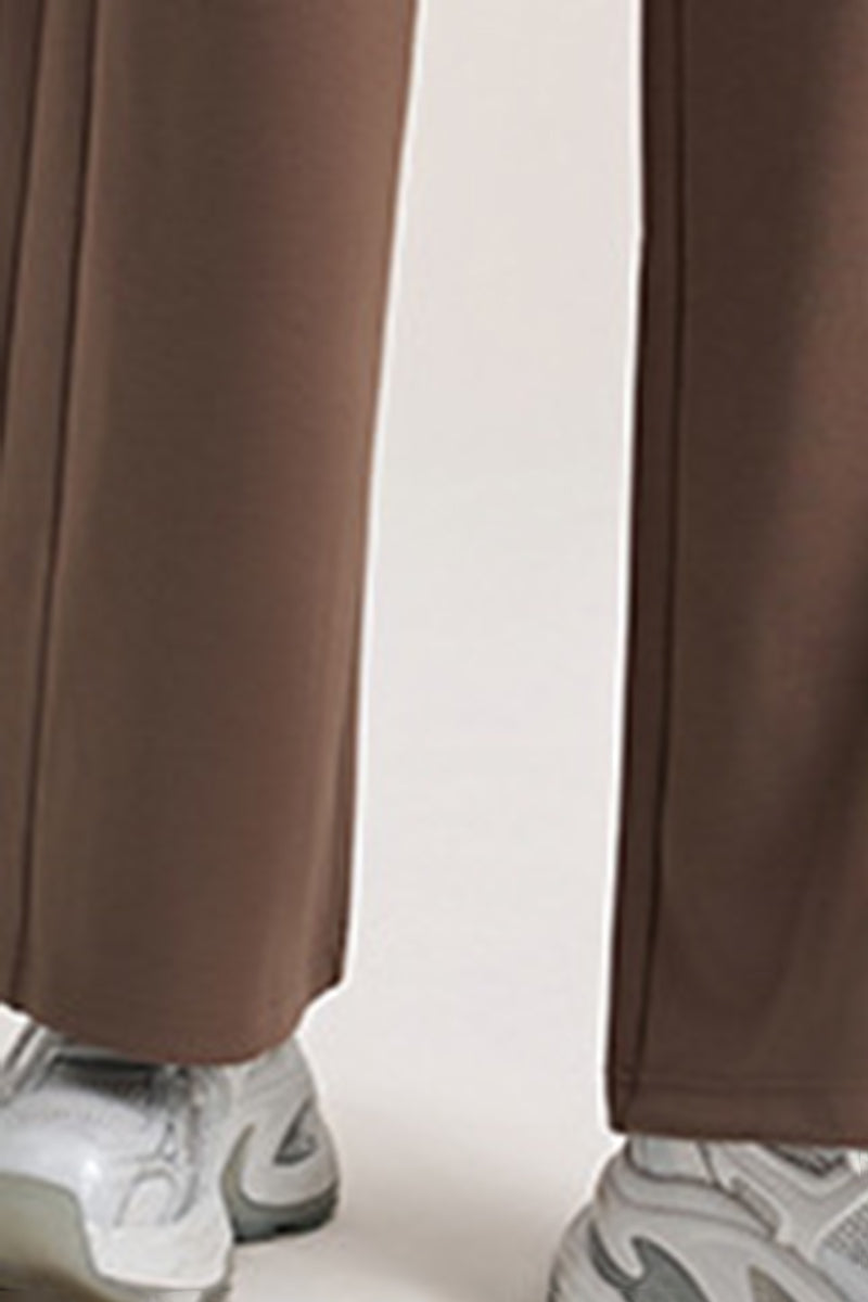 Women Drawstring High-Waist Loose Straight-Leg Workout Pants