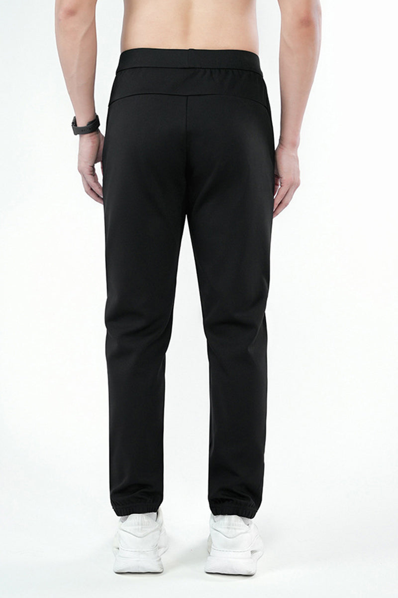 Men High-Waist Warm Quick-Dry Outdoor Running Training Pants