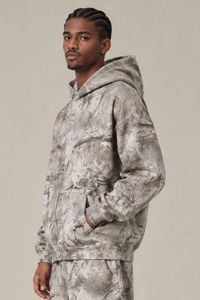 Men's Loungewear Camo Print Loose Drop Shoulder Hoodie