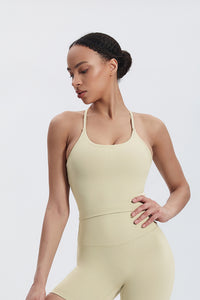 Women'S Crossover Backless Suspender Bra Underwear Sports Vest