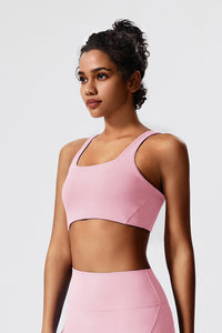 Women Backless Cross Professional Sports With Bra Pad Slim Fashion Fitness Bra