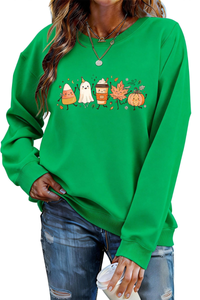 Women's Fall Halloween Graphic Soft Relaxed Sweatshirt