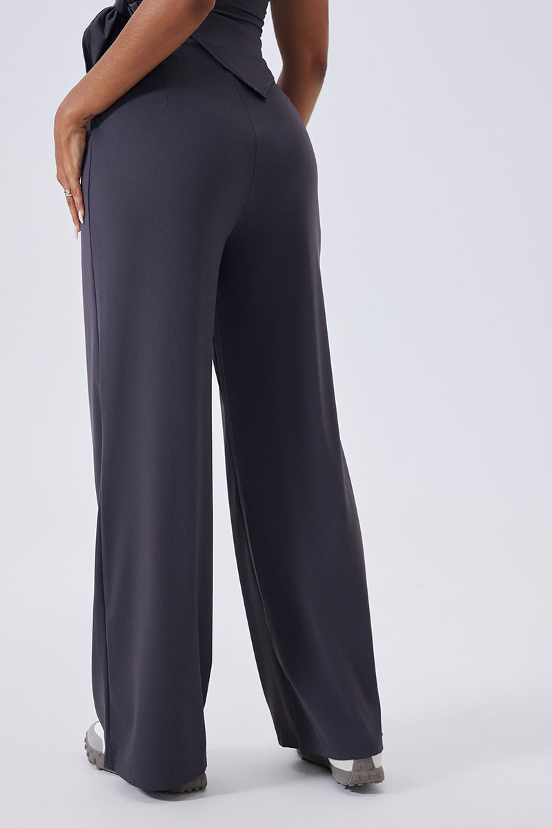 Women High-Waist Relaxed-Fit Drawstring Yoga Lounge Pants