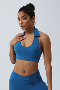 Women'S Lapel Yoga Sports Bra