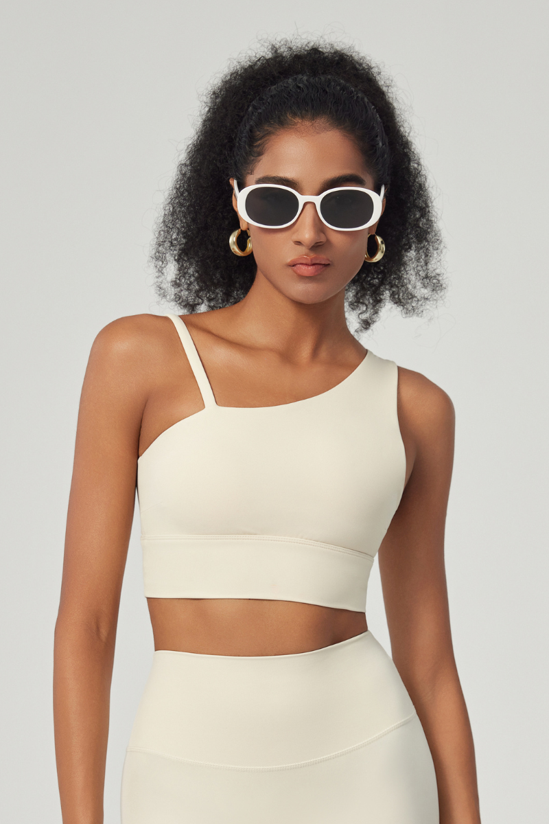 Women's Asymmetrical One-Shoulder Sports Bra