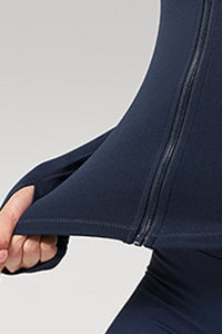 Women Stand-Collar Slim-Fit Quick-Dry Yoga Jacket
