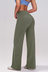 Women's Athletic High-Waist Slimming Wide Leg Pants