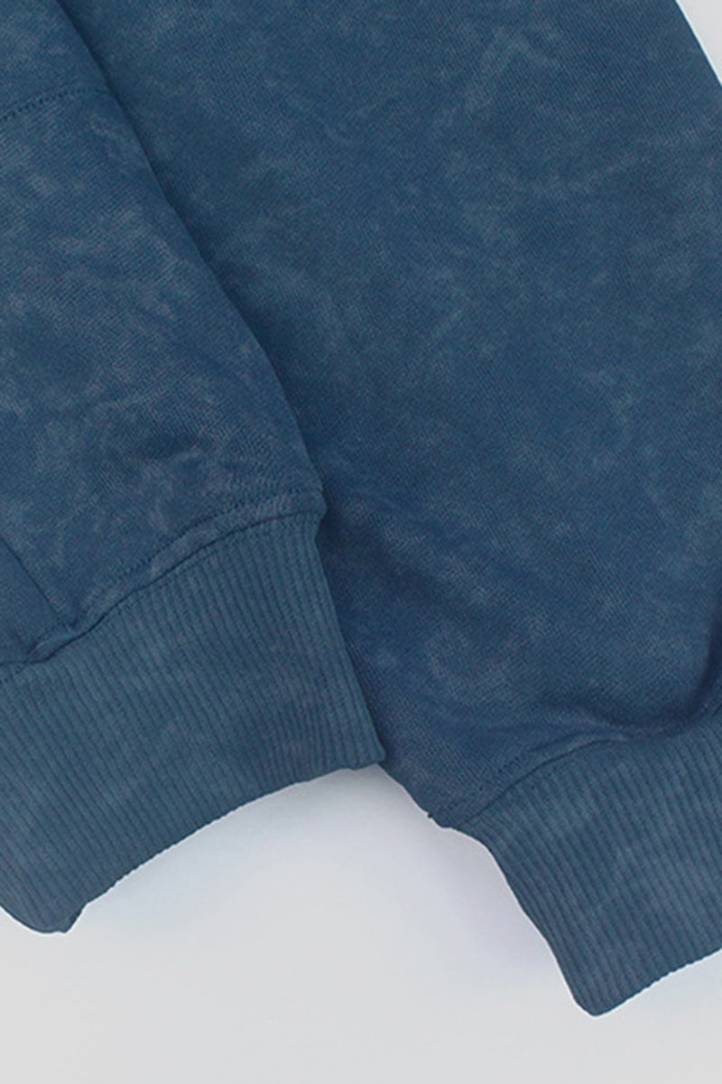 Women Print Sport Set: Crop Hoodie + Skort