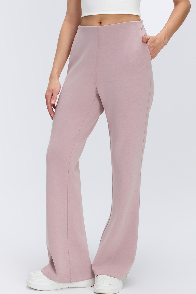 Women's Spring Breathable High-Waisted Flared Casual Pants
