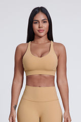 Women'S Yoga Cross Line Sports Bra Tank Top