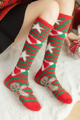 Women's Christmas Cute Xmas Cartoon Knee High Socks