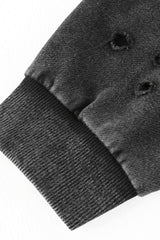 Men/Women Vintage Snow Wash Ripped Loose Hoodie