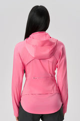 Women Cooling Uv50+ Slim-Fit Convertible Hood Outdoor Sun Protection Jacket