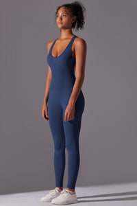 Seamless Women'S I-Back Yoga Sport Jumpsuit