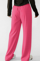 Women's Color-Blocked Drawstring Casual Pants