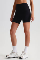 Women High Waisted Butt Lifting Seamless Naked Sensation Yoga Shorts
