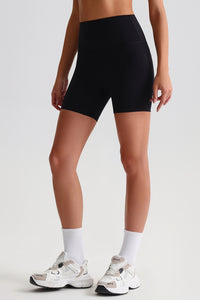 Women High Waisted Butt Lifting Seamless Naked Sensation Yoga Shorts