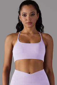 Women Halter Cross Back Sports Bra