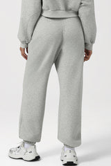 Women Hi-Waist Cuffed Sport Sweatpants