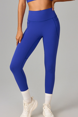 Women's Athletic High Waist Side Pocket Yoga Leggings