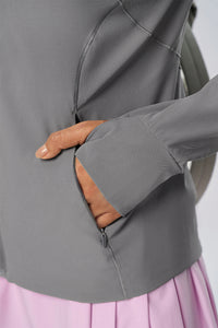Women Upf50+ Ice-Touch Uv-Blocking Lightweight Outdoor Sunscreen Jacket