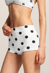 Women's Polka Dot Vintage Slim Fit Yoga Shorts